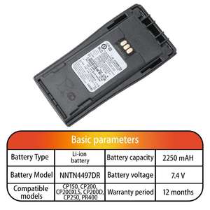 适用于高容量锂离子电池兼容的 DP1400 DEP450 CP200D 对讲机 NNTN4497DR NNTN4497 7.4V 2250mAh 库存 1 年 - Product Image 6