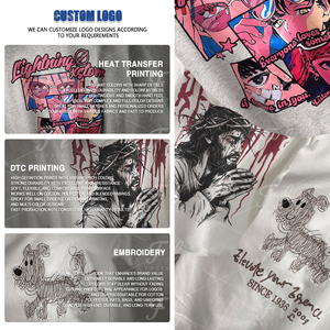 STOCK US 230g 100% Coton <span class=keywords><strong>t-shirts</strong></span> Prix d'usine Fabricant Impression de logo personnalisé T-shirt uni Unisexe Femme Homme T-shirt - Product Image 3