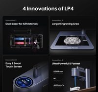Nouveau graveur laser professionnel portable mini 2e génération pour LP24Plus 2-en-1 pour le bois et le bambou