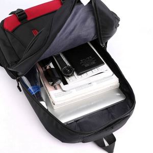 <b>Large</b> Fashion Waterproof <b>School</b> <b>Backpack</b> 17 Inch Nylon Zipper Unisex Teenagers 20-36L Capacity Physiological Curve Back Interior - Product Image 6