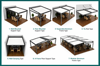 Pergola électrique pliable avec couverture de terrasse résistante aux intempéries et structure en aluminium thermolaqué pour jardin et bord de piscine