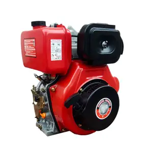 High quality China 4HP 5HP 10HP 12HP single cylinder 4 stroke air-cooled small diesel engine with electric start motor