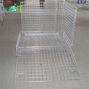 Ventas directas de fábrica Diseño de malla apilable completamente soldada Contenedor plegable para preformas de PET - Product Image 5