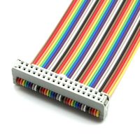 Hochwertige benutzer definierte 2,54 Flach kabel Regenbogen kabel 3 Ampere 500V AC Farb leitung Draht verbindungs leitung für den Heimgebrauch