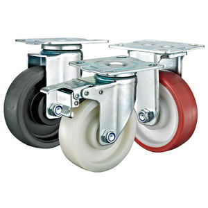 3 ''4'' 5 ''Industrial Médio Dever TPR Rodas Médio Pesado Vermelho PU Rodízio Rodas - Product Image 3