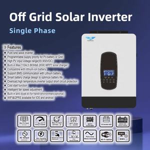 <span class=keywords><strong>Onduleur</strong></span> solaire hors réseau 1.8KW 450V 230VAC mural <span class=keywords><strong>2200VA</strong></span> 80A onde sinusoïdale pure MPPT 12VDC monophasé pour un usage domestique - Product Image 4