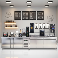 Fabricant professionnel d'équipements pour bubble tea, solution pour les magasins de boissons, acier inoxydable, portable