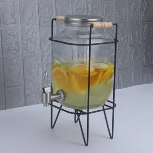 Dispensador de bebidas de vidro congelado, 4l/5l8l, bafôs, para festas, bar, vidro, congelado