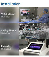 10 19 21.5 27 32 43 55 Inch Capacitive Interactive Touchscreen Panel POE Display Wall Mounted Touch Screen Monitor