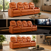 Fauteuil inclinable électrique en cuir véritable zéro gravité avec port USB pour home cinéma et salon – Vente en gros directe usine