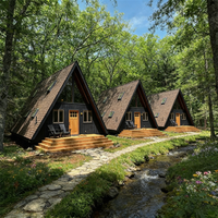 Chalet de luxe Maison préfabriquée Chalet Cabine avec conception modulaire pour solution de station préfabriquée
