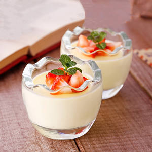 Cangkir kaca Yogurt 100ml 200ml, botol puding bentuk telur, wadah kaca untuk makanan penutup - Product Image 6