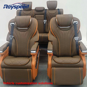 Siège Aero en Cuir et Tissu de Luxe pour Mercedes Vito avec Angle Réglable, Design Imperméable, Marque RS, Couleur Personnalisée - Product Image 1