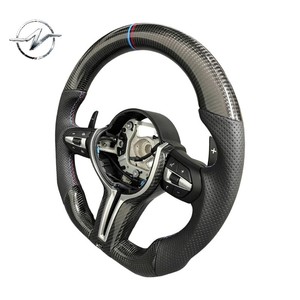 Volante Deportivo Personalizado de 3 Brazos en Fibra de Carbono con Agarre de 35 mm para F10 F30 F11 F15 F16 Serie 3/5 X5/X6 - Marca YZ - Product Image 5