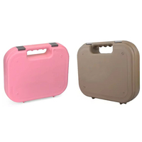 Étui tactique pour pistolet de sécurité Boîte de transport en plastique ABS dur avec mousse rembourrée pour transporter des accessoires de chasse