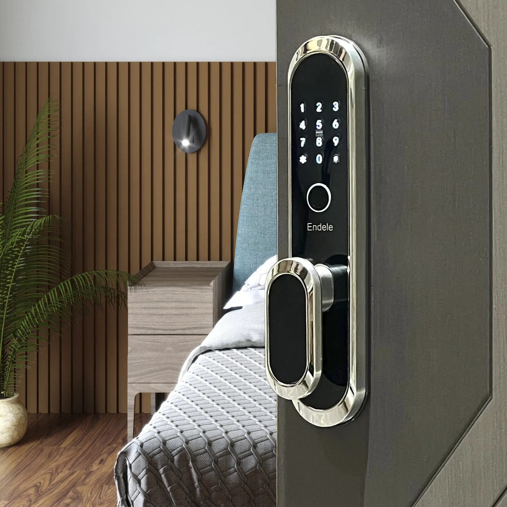 Scheda APP digitale elettronica ad alta sicurezza codice di accesso telecomando cilindro per impronte digitali Smart TTlock serratura elettrica impermeabile per cerchioni