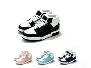 Baskets montantes blanches à plateforme, bout rond, à lacets, en cuir véritable, semelle extérieure en caoutchouc, chaussures décontractées toutes saisons - Product Image 1