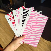 FONLYU - Adhesivo Transparente para la Parte Trasera del Teléfono con Textura de Zebra y Leopardo, Impresión 3D, Material de Película de 190*120 mm para Máquina de Corte con Plotter