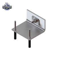 Système de fixation en acier inoxydable en forme de L pour revêtement mural en pierre, ancrage mécanique, clip mural en pierre, accessoires pour mur-rideau, mur extérieur