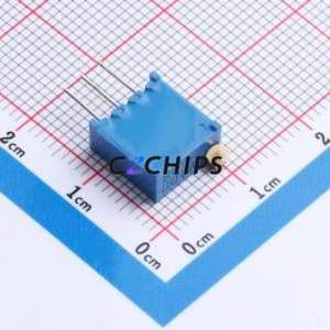 3296W-1-100 Adjustable Resistor / <b>Potentiometer</b> Through hole Component (THT)-3P,9.5x4.9mm Resistor 10Ohm 10% 500mW 250ppm/ - Product Image 2