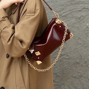 Luxury Soft Leather <b>Box</b> Bag Women <b>Bridal</b> Wedding Chain Shoulder Crossbody Handbag for Engagement Gift - Product Image 3