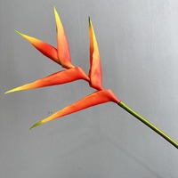 Fleurs artificielles Heliconia pour décoration de mariage, plante tropicale pour Noël, Halloween, remise de diplôme, Saint-Valentin