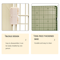 Cage à chat double couche en acier inoxydable, idéale pour la Villa des animaux de compagnie, disponible en vert, rose et gris, vente en gros