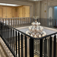 Rampe d'escalier en fer forgé simple et moderne sur mesure