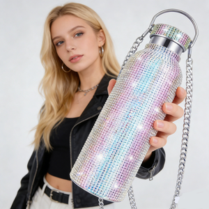 กระติกน้ำสแตนเลส 304 แบบมีไฟกระพริบ สำหรับสาวๆ ของขวัญเปิดเทอม - Product Image 1