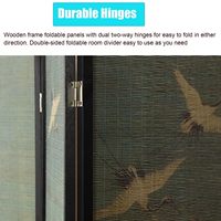 Paravents pliants en bambou, mobiles, écologiques, réversibles, rustiques, panneaux décoratifs, séparateurs de pièce pour la maison, le bureau, la chambre à coucher, le dortoir