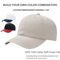 Gorra de Béisbol Heycap, Personalizable con Logotipo Bordado, de Algodón Orgánico, 6 Paneles, Lisa, Suave, Minimalista, 62-65cm PCM