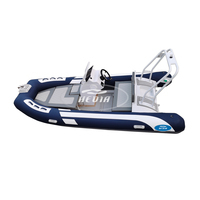 Bateau à rames Hedia 14 pieds, coque en aluminium, bateaux à rames Hypalon 420