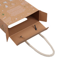 Boîte d'emballage portable en papier kraft personnalisée pour serviettes en coton, boîte de présentation rectangulaire pliable avec fenêtre transparente