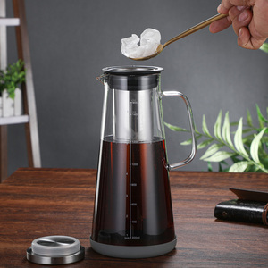HIGHWIN 1400ml cafetière à infusion froide pichet à infusion froide glacée <span class=keywords><strong>pour</strong></span> infuser du café et du thé glacés - Product Image 2