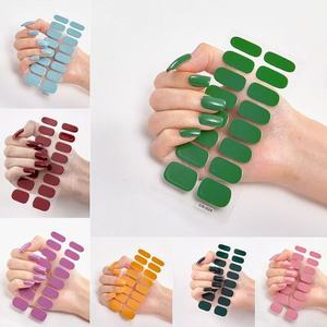 Salon-Quality Eco-friendly Non-Toxic Semi-Cured Gel Nail Stickers Mixed Color UV Nail Gel Strip That Works Any Lamp Long Lasting - Product Image 3