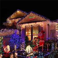 Premium 10m Solar Star LED-slingers IP44 Waterdicht Warm Wit Koperdraad Feestverlichting voor Tuin Valentijn Bruiloft Decoratie