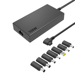 Adattatore per Laptop 150W con Logo Personalizzato, Alimentatore per HP Dell, Tecnologia GaN, Ricarica Intelligente Multi-Porta, Adattatore AC - Product Image 1