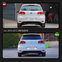 Luces Traseras LED para Automóviles, Lámpara Trasera con DRL+Freno+Reversa+Intermitentes para VW GOLF 6 R20 2010-2013