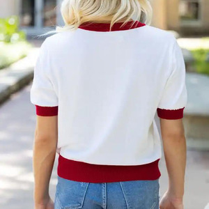 Maglioni da <span class=keywords><strong>donna</strong></span> ricamati con scritta a girocollo a girocollo a girocollo a colori scintillano da <span class=keywords><strong>donna</strong></span> - Product Image 4