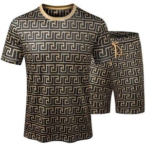 Conjunto de ropa de descanso para hombre 2025, camisetas de manga corta y pantalones cortos, ropa de dormir a juego - Product Image 6