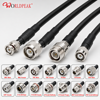 Câble coaxial RG213 robuste personnalisé par le fabricant avec connecteurs RF multiples N UHF BNC pour l'assemblage d'antennes de radioamateur et de diffusion