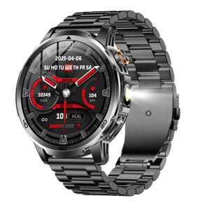 Reloj Inteligente AK95 con Linterna para Exteriores, 1000 mAh, Pantalla Grande HD de 1.85'', +100 Deportes, IP68, Llamadas Bluetooth, Brújula, SOS - Product Image 5