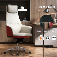 Chaise de bureau ergonomique moderne avec dossier réglable et pivotante, adaptée aux cadres supérieurs et PDG