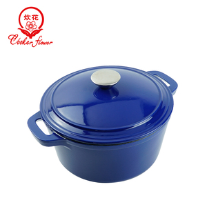 Grande casserole <span class=keywords><strong>en</strong></span> <span class=keywords><strong>fonte</strong></span> multicolore de haute qualité casseroles marmite <span class=keywords><strong>four</strong></span> hollandais avec couvercle ustensiles de cuisine de qualité - Product Image 2