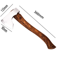 Vente en gros de hache de chasse domestique pour l'extérieur, hache tactique de survie pour camping, hache de forgeage pour couper le bois et l'os 1 acheteur