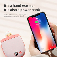 Nouveau chauffe-mains d'hiver 3600mAh USB rechargeable Power Bank Mignon Portable Mini Chauffe-mains réutilisable pour hommes femmes enfants