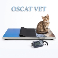 Équipement vétérinaire OSCAT, machine vétérinaire, pèse-animaux, capacité 150 kg, plateforme 120x60 cm avec tapis gratuit pour clinique EX-1E