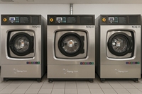 Laveuse-Sécheuse Commerciale Professionnelle Industrielle d'Extérieur pour Blanchisserie d'Affaires et Équipement de Lavage