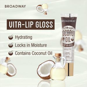 Ruby Kisses Broadway Vita-Lip Clear Lip Gloss 5 gói độ bóng cao không dính kết thúc siêu dưỡng ẩm Công Thức Làm dịu môi vitamin - Product Image 5