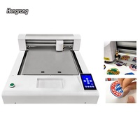 헝롱 HR-P4030C 40x30cm 미니 평판 컨투어 커팅 플로터 (3D 실리콘 로고 TPU 필름 AB 필름 UV DTF 필름 커팅용)